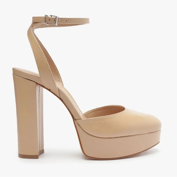 Schutz Josie Leather Pumps True Beige - Picture 9 of 9